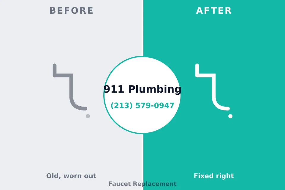 Before and after: plumbing repair Sharon Hill, PA